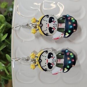 FRIDAY THE 13TH Jason Vorhees Holiday Teacup Drop Earrings